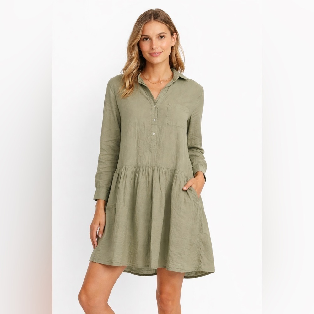 GRAYSON Frank and Eileen The Changemaker Dropwaist Shirt Dress